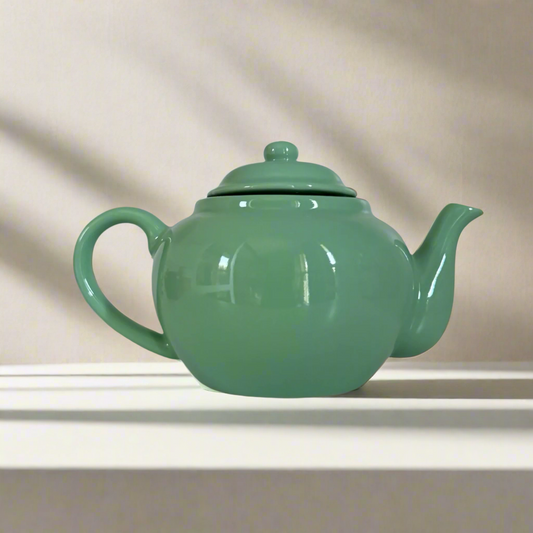 Sage Green Teapot with Infuser - Grow Tea Company